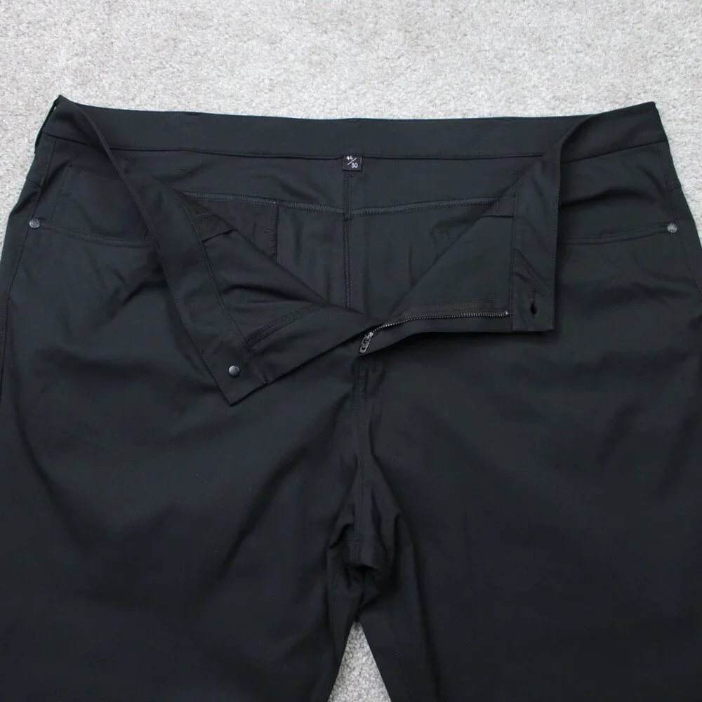 Public Rec Pants Mens 44x30 Black Gamechanger Performance Polyester Straight Leg